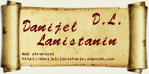 Danijel Laništanin vizit kartica